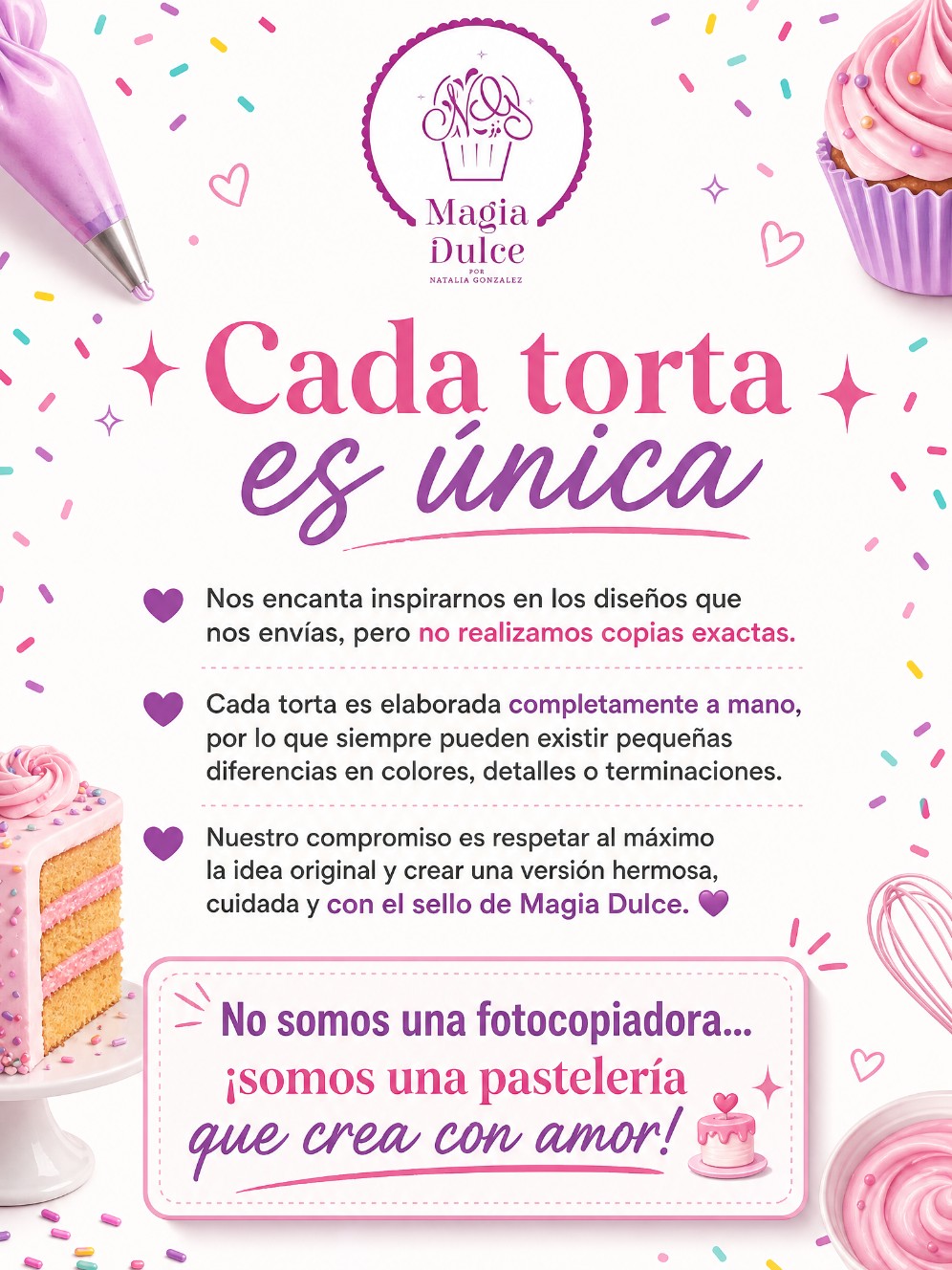 Cada Torta es Única