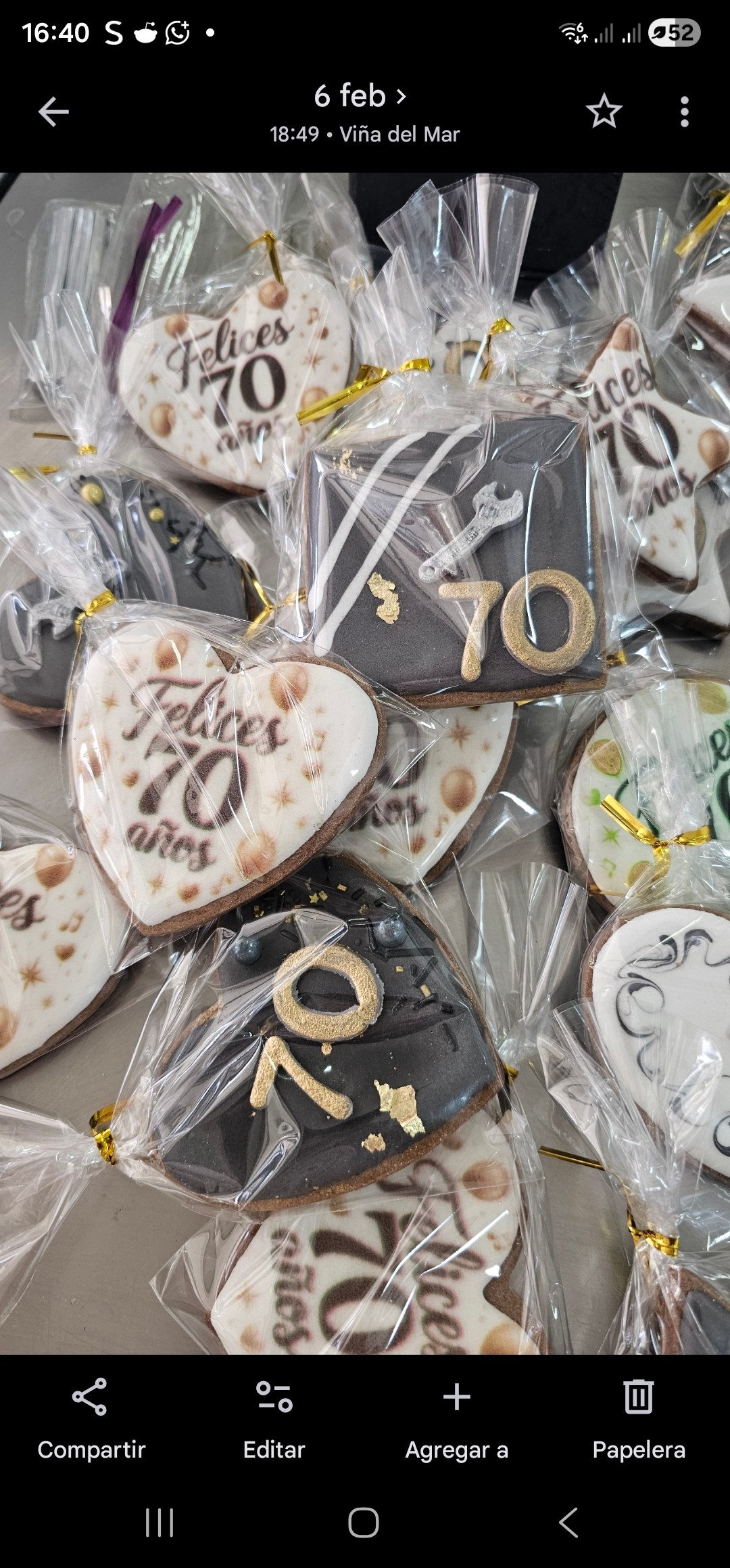 Galletas Celebración 70 Años