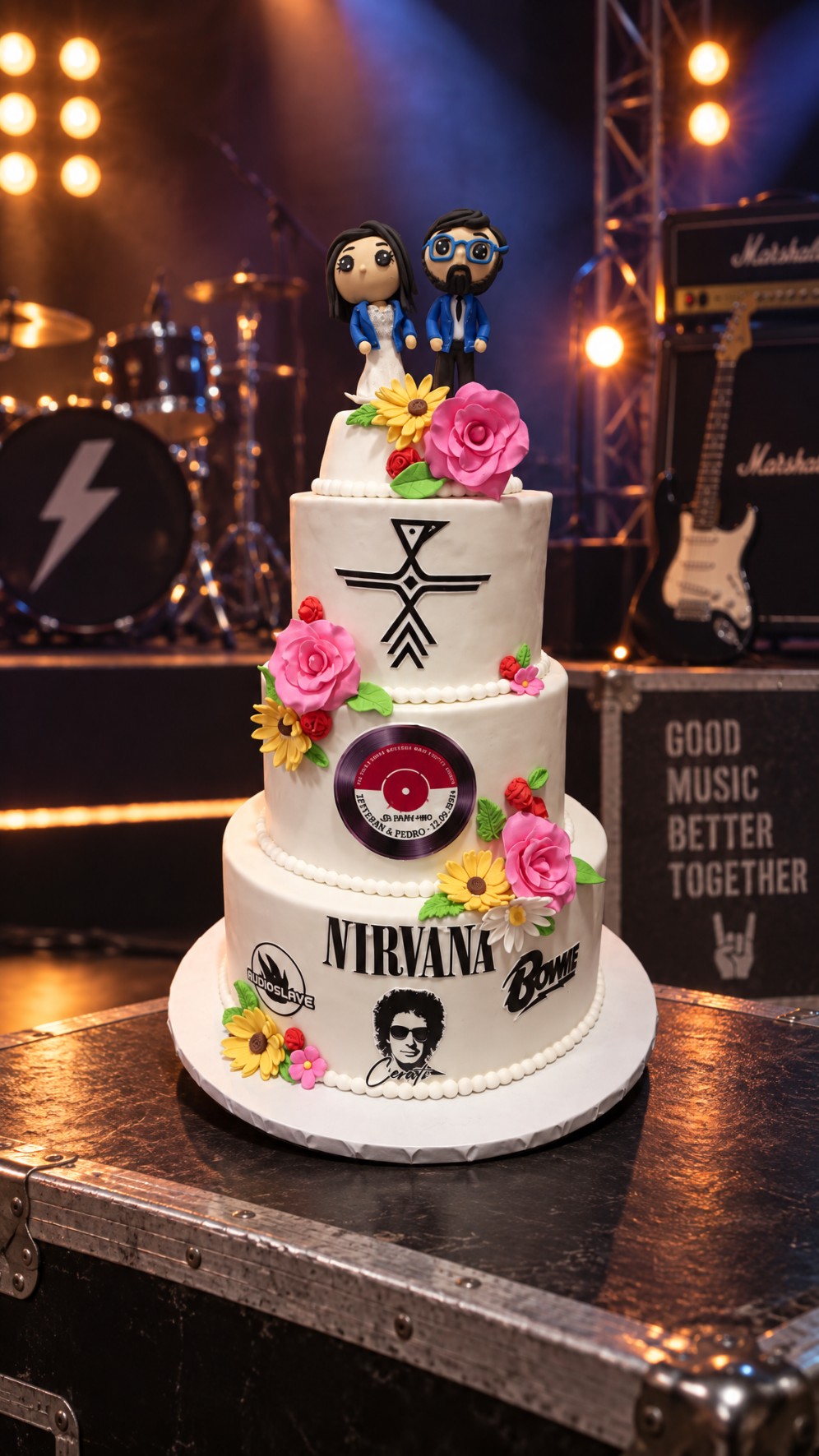 Torta Boda Rock & Roll
