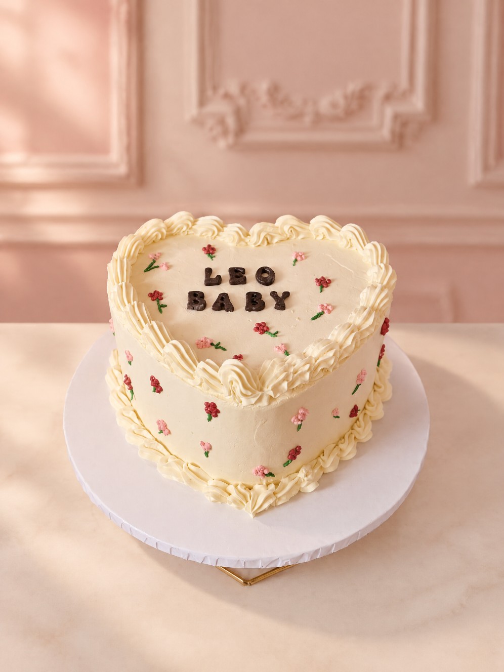 Torta Corazón Leo Baby